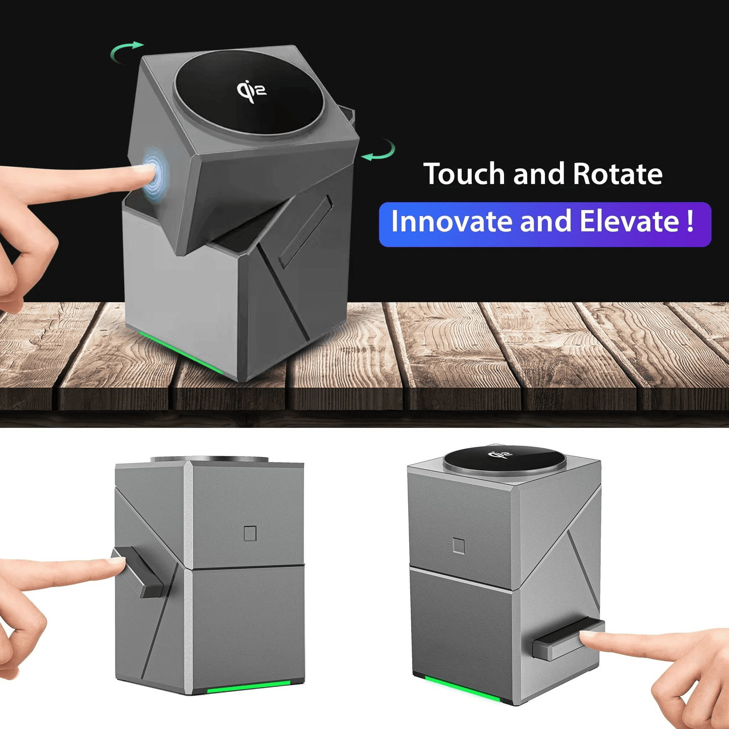 MagCube | 3-in-1 Wireless Charging Station (Qi2 Certified)