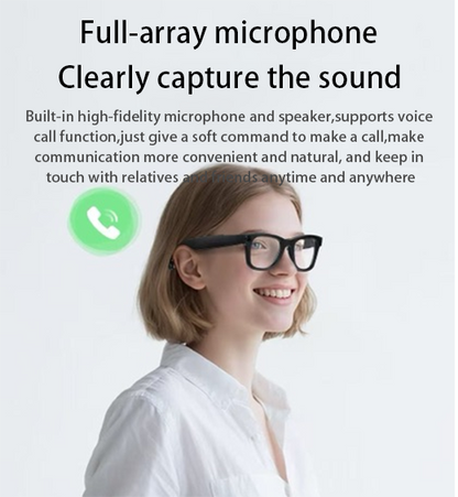 👓AI Smart Glasses – Speak, See, Record Smarter📷