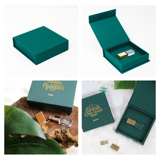 Crystal USB Flash Drive Linen Box