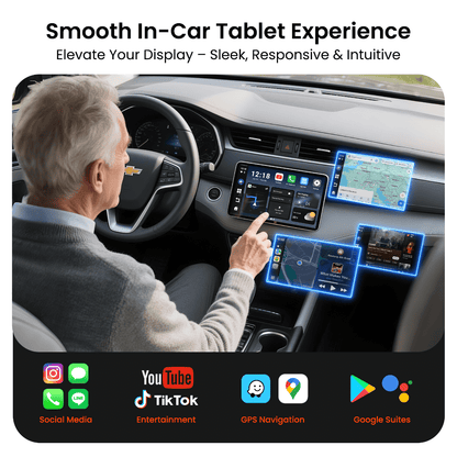 Homeshopaye GetPairr AI Box 2.0 (compatible with all cars ) , Android 13 ,8 Gb ram ,  128 Gb storage, Wireless | Carplay Android Auto 3 in 1