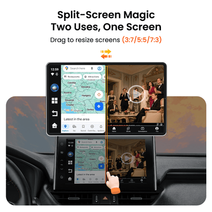 Homeshopaye GetPairr AI Box 2.0 (compatible with all cars ) , Android 13 ,8 Gb ram ,  128 Gb storage, Wireless | Carplay Android Auto 3 in 1