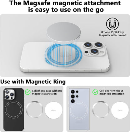 P10 Magnetic PSSD 1TB，for iPhone & Android MagSafe Portable SSD, Upto 2000MB/s-Type-C, SM2320