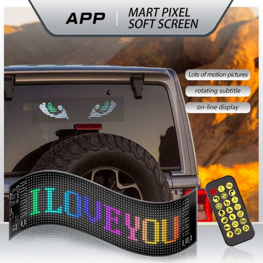 Smartuno | Customizable LED Display – 5V USB-Powered, Flexible & Bluetooth App-Controlled | Create Text, Patterns & Animations | Bright, Waterproof Sign for Cars, Shops, Parties & Bars