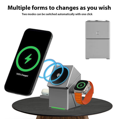 MagCube | 3-in-1 Wireless Charging Station (Qi2 Certified)
