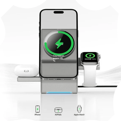 MagCube | 3-in-1 Wireless Charging Station (Qi2 Certified)