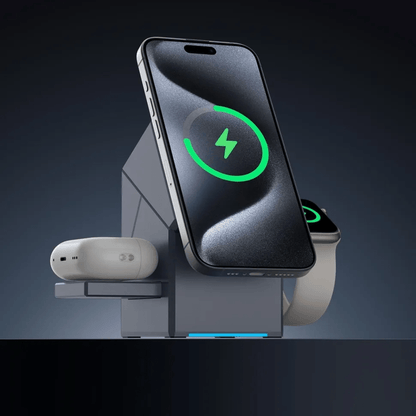 MagCube | 3-in-1 Wireless Charging Station (Qi2 Certified)