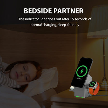 MagCube | 3-in-1 Wireless Charging Station (Qi2 Certified)
